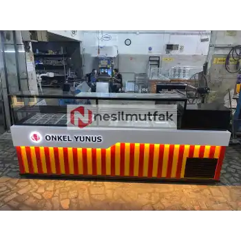 Salata ve Salatbar Dolabı Sarı Model