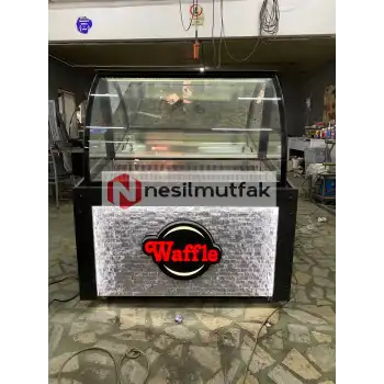 Waffle Dolabı Önü Taş Dekorlu