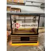 Pasta Tatlı Teşhir Dolabı Ahşap Dekorlu