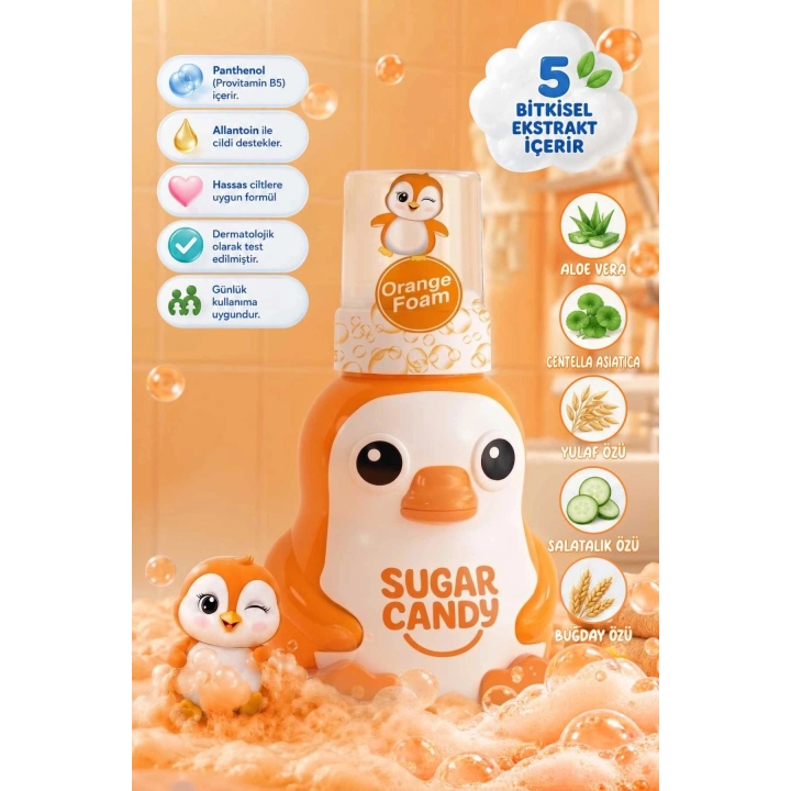 Sugar Candy Mango Kokulu Doğal Vegan Çocuk Köpük El Sabunu POPPY 350 ml