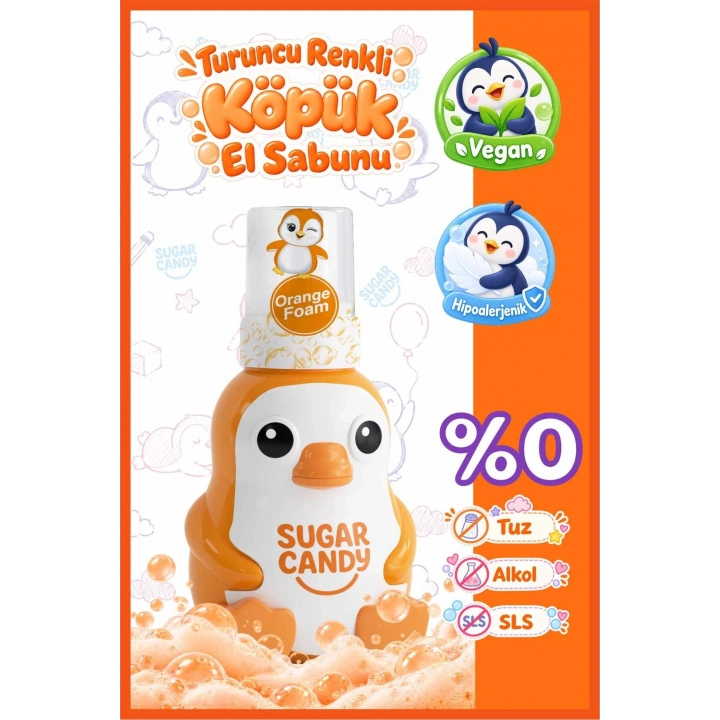 Sugar Candy Mango Kokulu Doğal Vegan Çocuk Köpük El Sabunu POPPY 350 ml