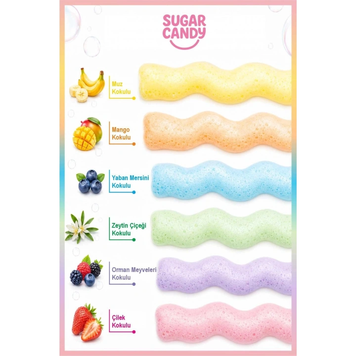 Sugar Candy Zeytin Çiçeği Kokulu Doğal Vegan Çocuk Köpük El Sabunu NIBI 350 ml Paraben İçermeyen Yeşil Köpük