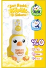 Sugar Candy Muz Kokulu Doğal Vegan Çocuk Köpük El Sabunu PINGO 350 ml Paraben İçermeyen Sarı Köpük
