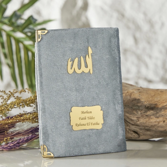64 Sayfa Gri Kadife Yasin