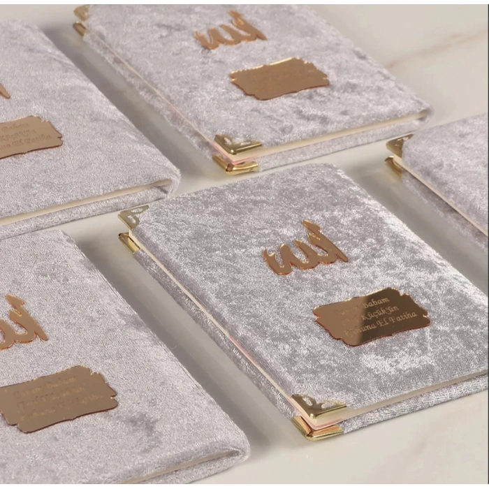 64 Sayfa Gri Kadife Yasin