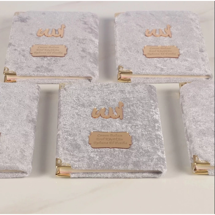 64 Sayfa Gri Kadife Yasin