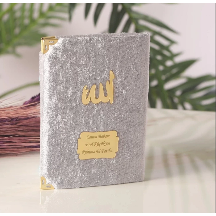 64 Sayfa Gri Kadife Yasin