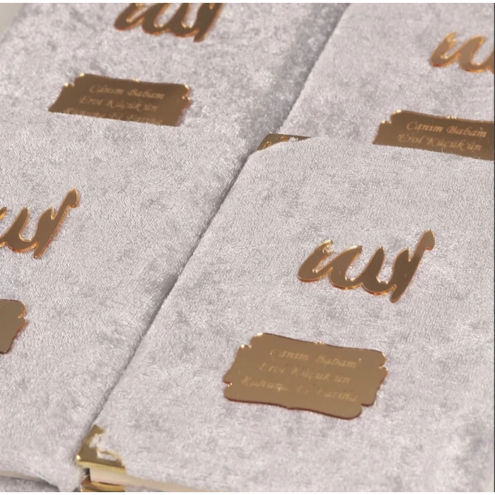 64 Sayfa Gri Keseli Kadife Yasin