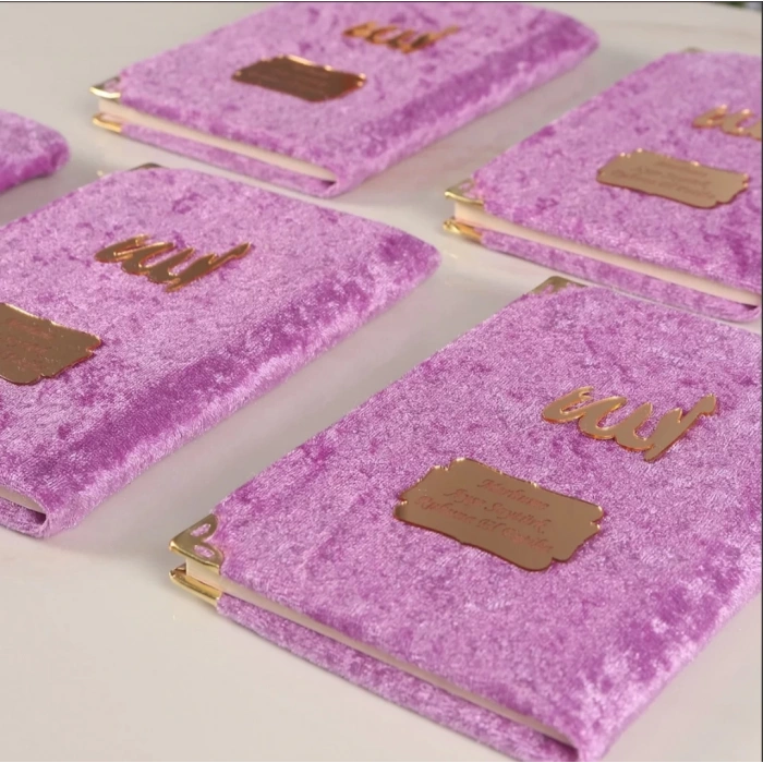 64 Sayfa Lila Keseli Kadife Yasin