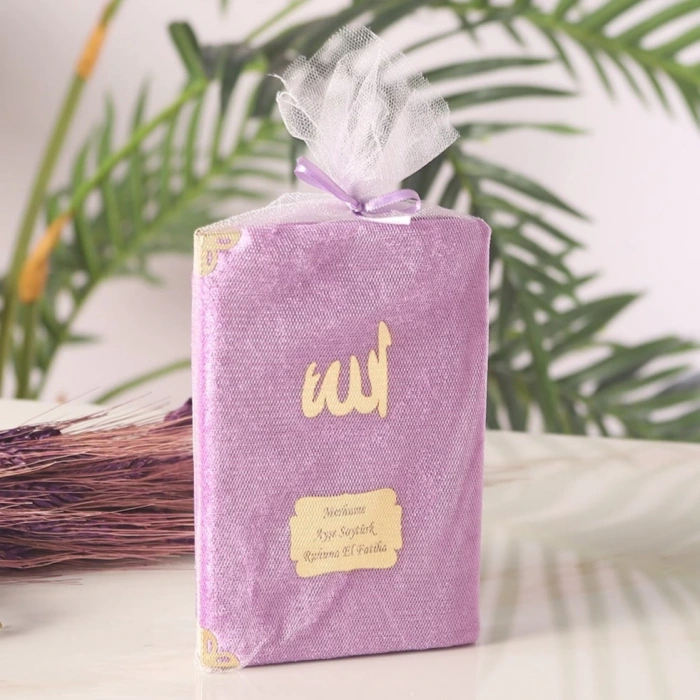 64 Sayfa Lila Keseli Kadife Yasin