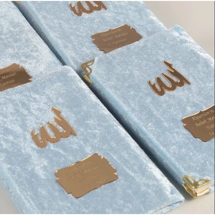 64 Sayfa Mavi Kadife Yasin