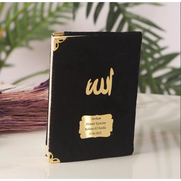 64 Sayfa Siyah Kadife Yasin
