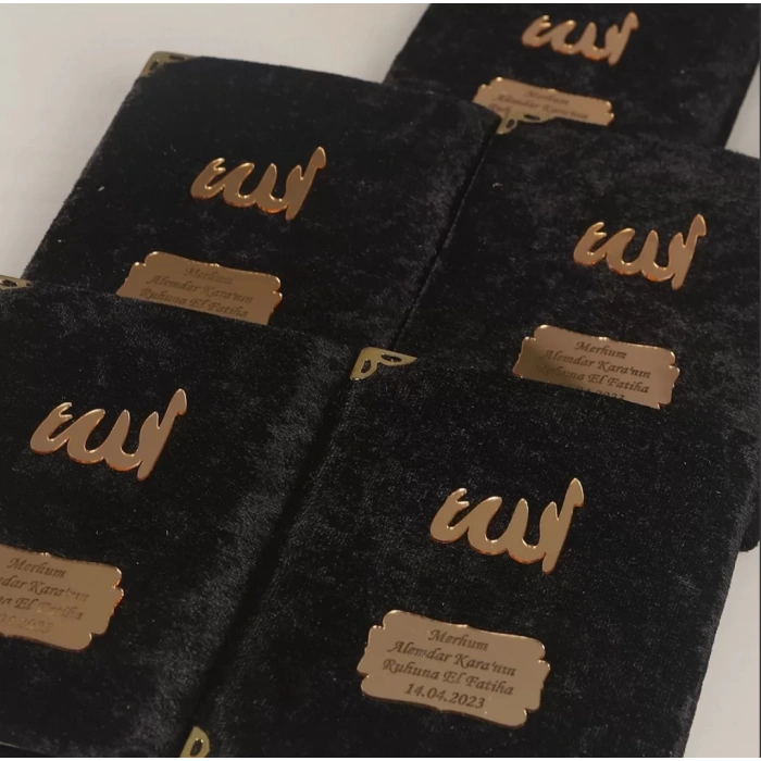64 Sayfa Siyah Kadife Yasin