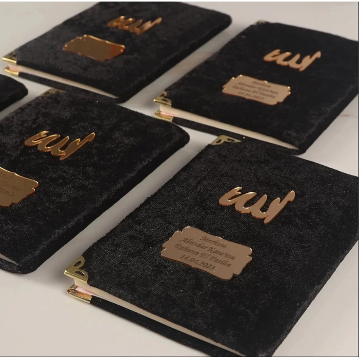 64 Sayfa Siyah Kadife Yasin