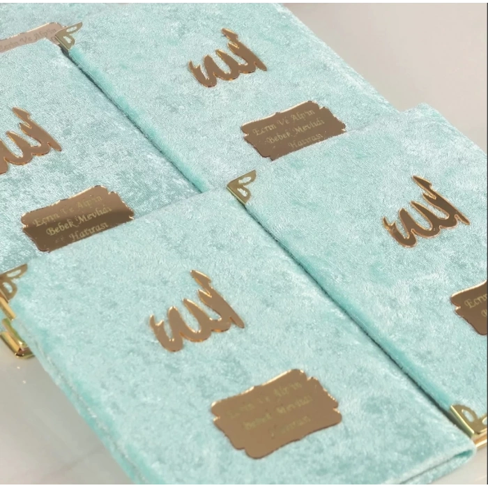 64 Sayfa Su Yeşili Kadife Yasin