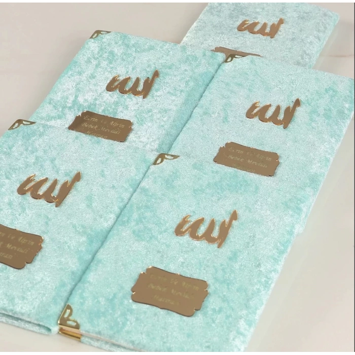 64 Sayfa Su Yeşili Kadife Yasin