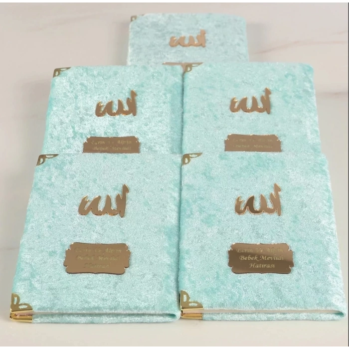 64 Sayfa Su Yeşili Kadife Yasin