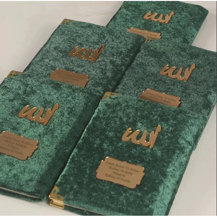 64 Sayfa Zümrüt Kadife Yasin