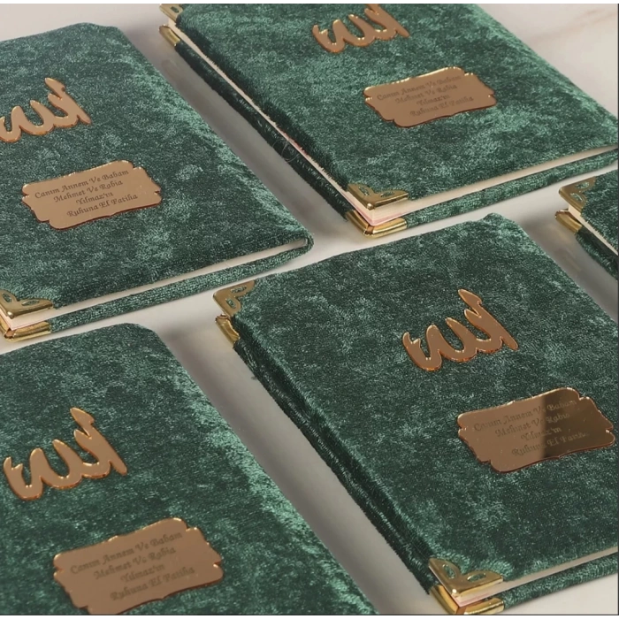 64 Sayfa Zümrüt Kadife Yasin