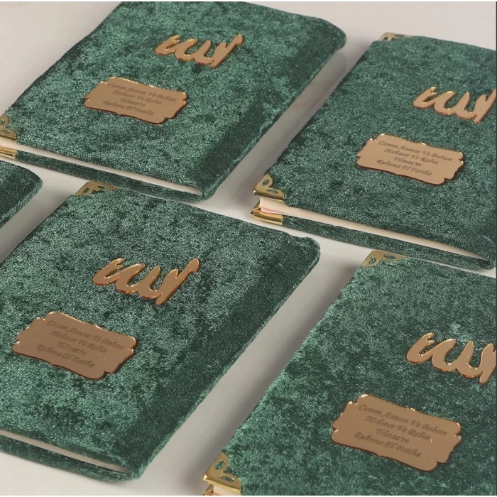 64 Sayfa Zümrüt Kadife Yasin