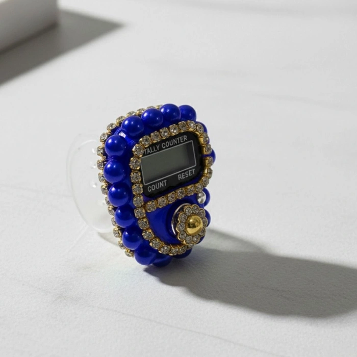 Saks Mavisi Taşlı Zikirmatik