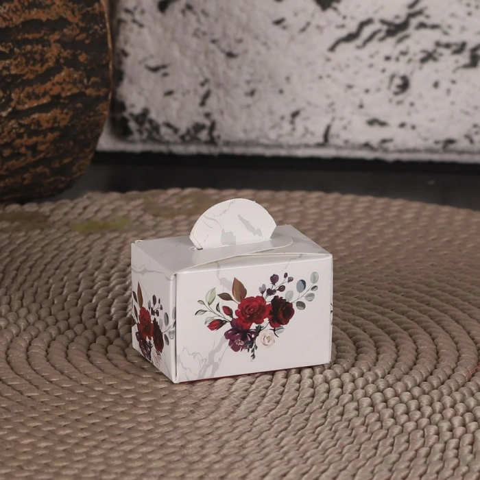 Altıgen Kırmızı Lokumluk