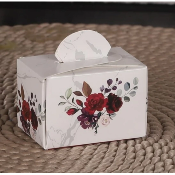 Altıgen Kırmızı Lokumluk