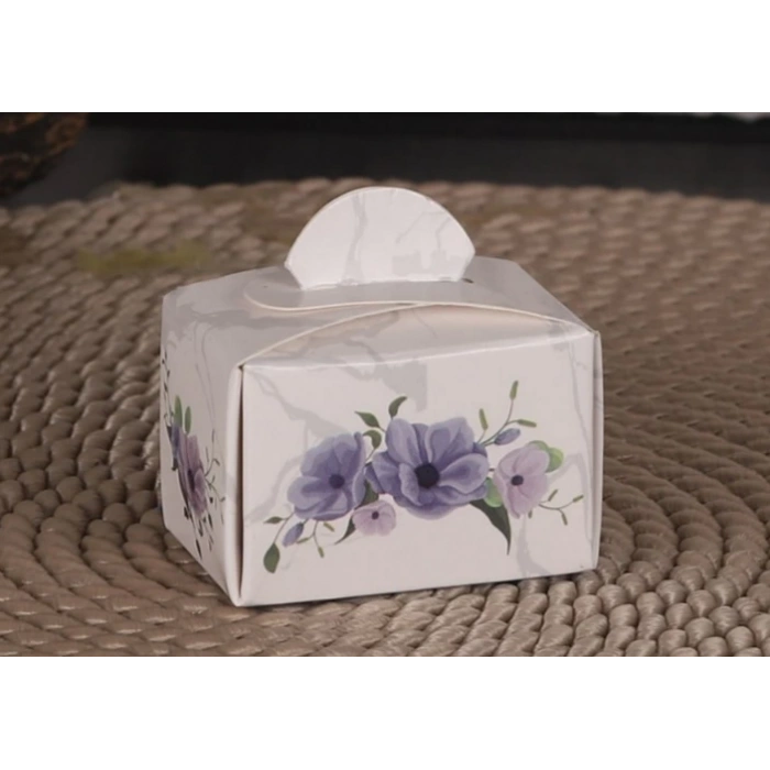 Altıgen Mor Lokum Kutusu