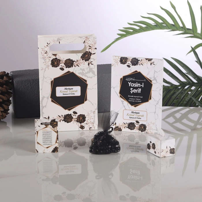 Altıgen Siyah 5 li Mevlit Seti