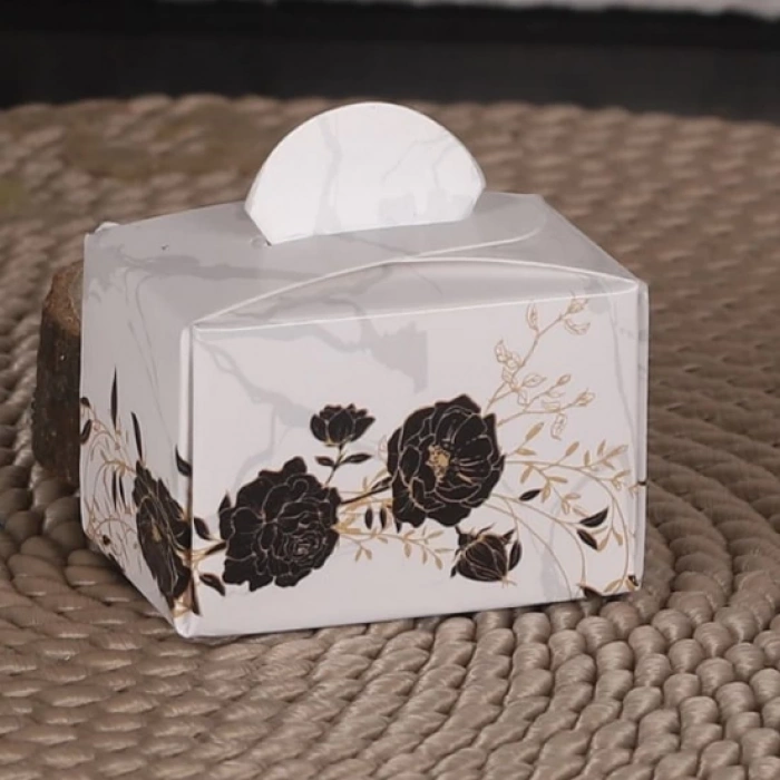 Altıgen Siyah Lokum Kutusu