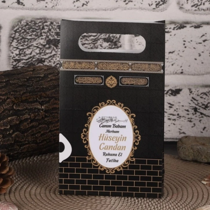 Kabe Siyah Karton Çanta