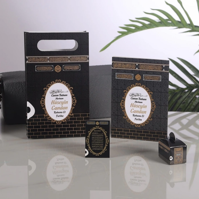 Kabe Siyah Yasin + Çanta + Lokumluk + Magnet