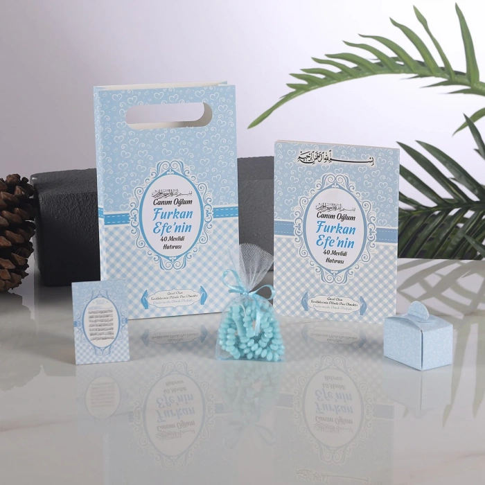 Kalp Mavi 5 li Mevlid Seti