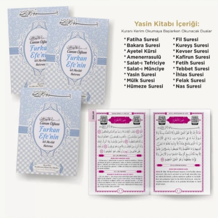 Kalp Mavi OPP + Yasin + Magnet + Tesbih