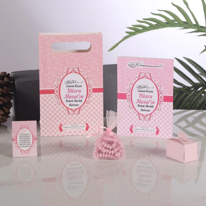 Kalp Pembe 5 li Mevlid Seti