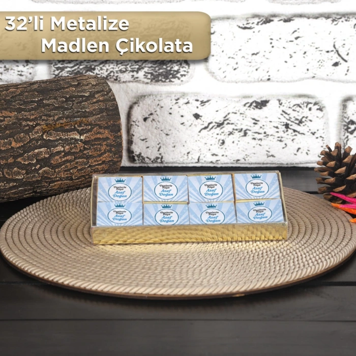 Taç Mavi 32li Madlen Çikolata