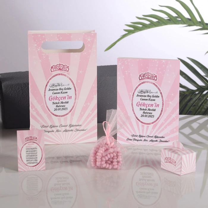 Taç Pembe 5 li Mevlid Seti