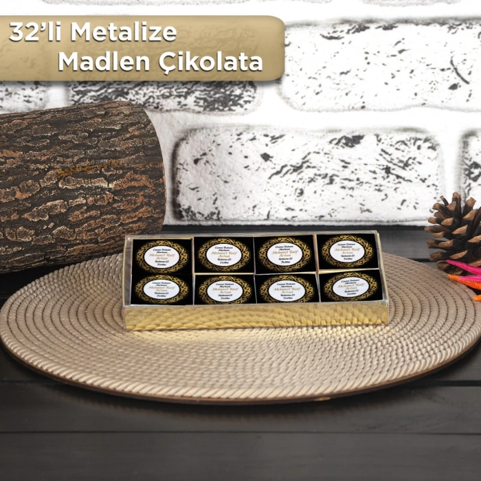Yaldız Siyah 32li Madlen Çikolata