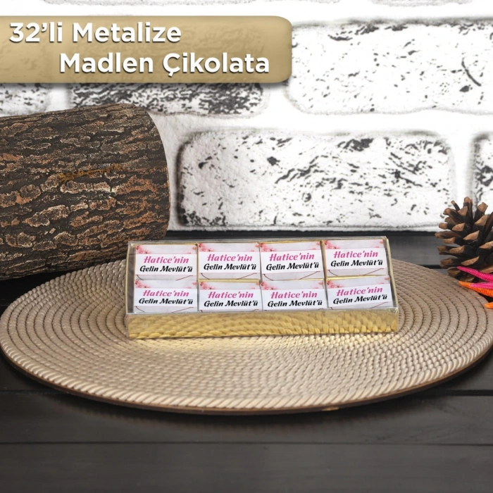 Zerafet Pembe 32li Madlen Çikolata