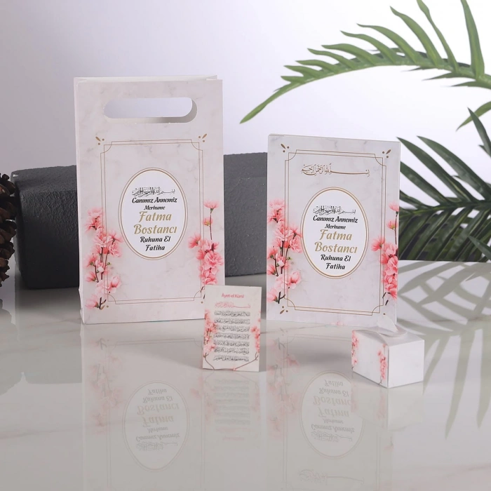 Zerafet Pembe Yasin + Çanta + Lokumluk + Magnet