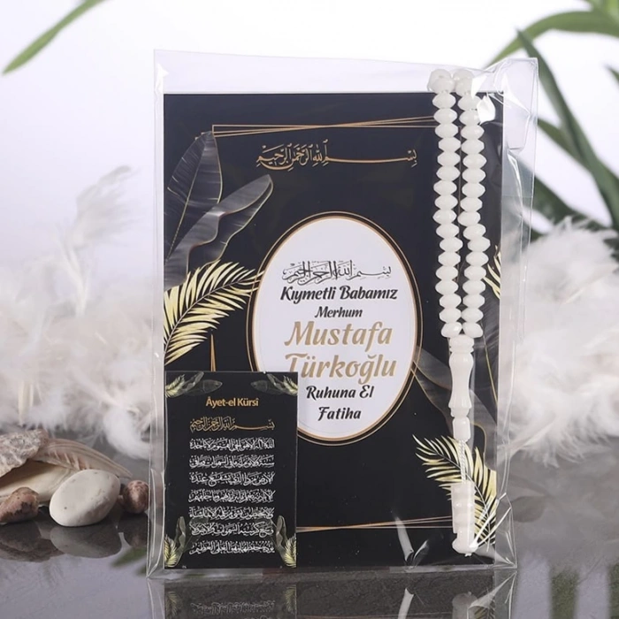 Zerafet Siyah OPP + Yasin + Magnet + Tesbih