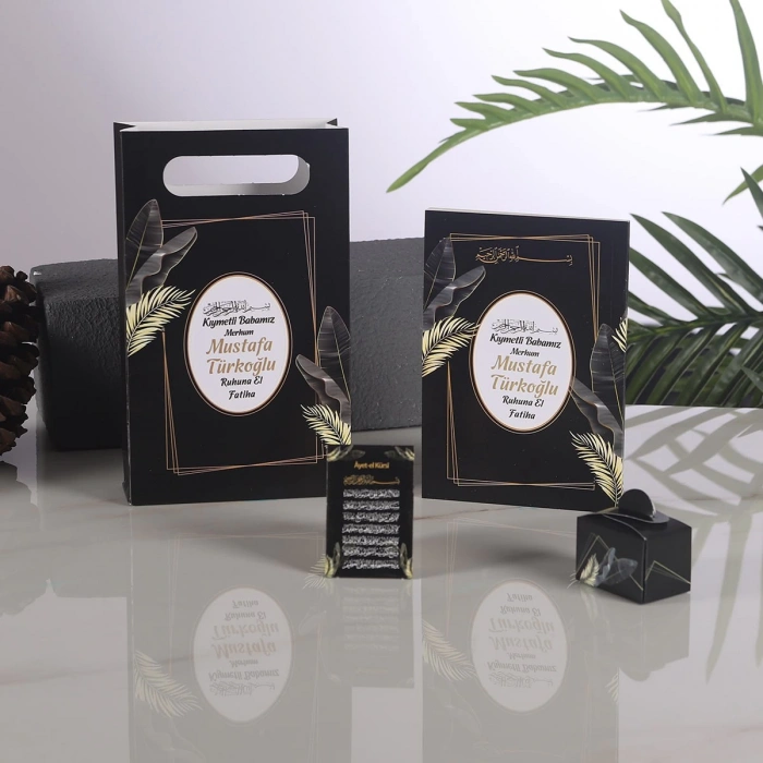 Zerafet Siyah Yasin + Çanta + Lokumluk + Magnet