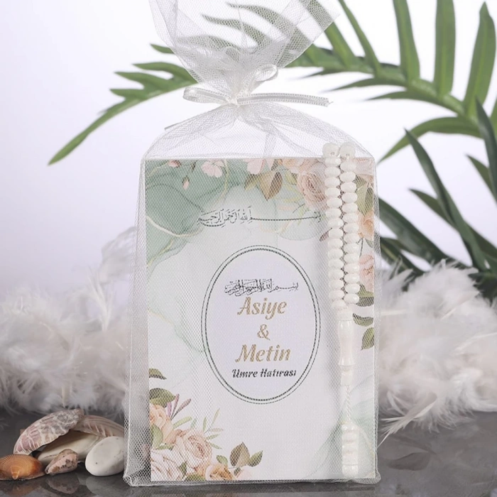 Zerafet Yeşil Tül Kese + Yasin + Tesbih