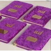 64 Sayfa Mor Kese ve İnci Tesbihli Kadife Yasin