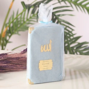 64 Sayfa Mavi Keseli Kadife Yasin