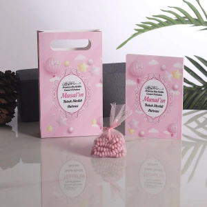 Balon Pembe Çanta + Yasin + Kese Tesbih