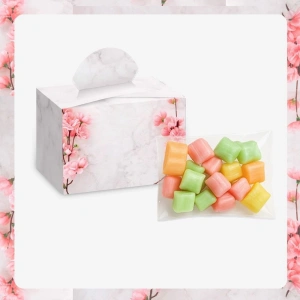 Zerafet Model Pembe Renkli Lokum Kutusu ve Mevlüt Şekeri