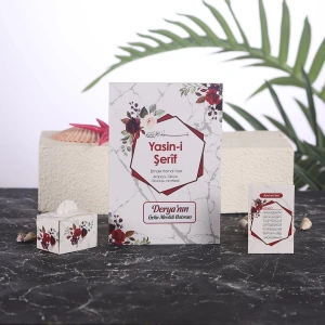 Altıgen Kırmızı Yasin + Lokumluk + Magnet