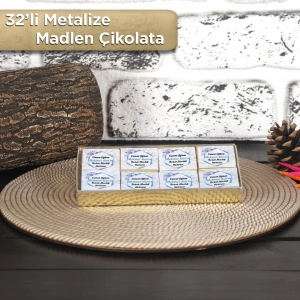 Altıgen Mavi 32li Madlen Çikolata