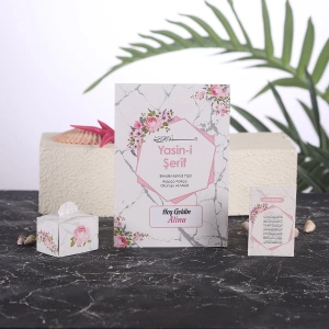 Altıgen Pembe Yasin + Lokumluk + Magnet